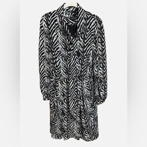 Women’s Pink Tartan Zebra Print Dress - Size 6